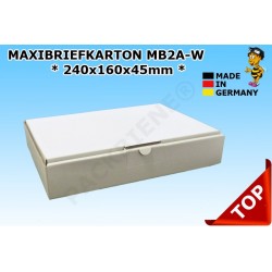 Maxibriefkartons Maxibrief 232x156x41 MB2A-W Farbe:WEISS (100 Stk.)