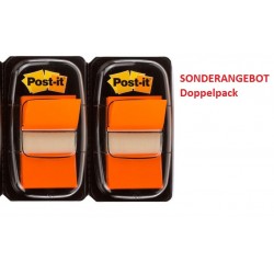 Haftmarker Post-it Signalstreifen Index 680 25,4x43,2mm orange 2 Pckg. SONDERANGEBOT