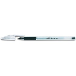 Kugelschreiber Bic-Cristal® mit Clip M schwarz / 12 Stück