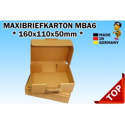 Maxibriefkartons Maxibrief 150x105x45 MBA6 Farbe BRAUN DIN A6