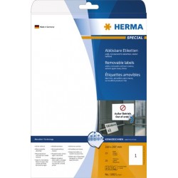 Etiketten ablösbar 210x297mm weiß Herma 10021  Pckg. á 25 Stück