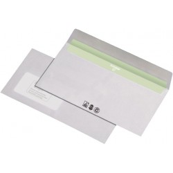 Briefumschlag DL hk mit Fenster RC deinkbarer Innendruck weiss Karton á 1000 St.
