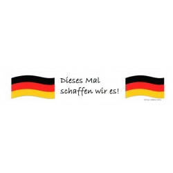 Etiketten Weltmeisterschaft schwarz rot gold Deutschlandfahne 10 Stück
