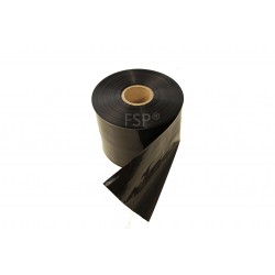 LDPE-Schlauchfolie Folienschlauch 100mm 100µ schwarz opak (250m Rolle)