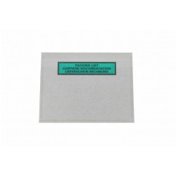 Papier Dokumententaschen DIN C6 mit Rechnungshinweis Transparent (250Stk.)