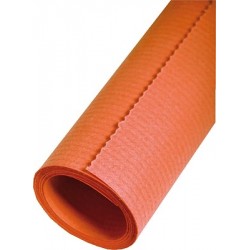 Packpapier Kraftpapier 70cm x 3m leicht gerippt Orange (1 Rolle)
