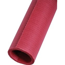 Packpapier Kraftpapier 70cm x 3m leicht gerippt Rot (1 Rolle)