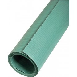 Packpapier Kraftpapier 70cm x 3m leicht gerippt Grün Dunkelgrün (1 Rolle)