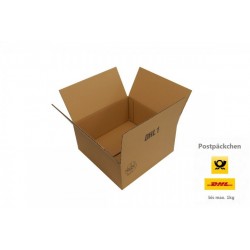 Kartons 290x290x135mm einwellig für Päckchen DHL DHL1 (50 Stück)