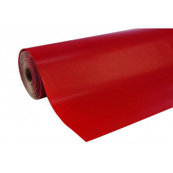 Geschenkpapier Packpapier Kraftpapier 70cm x 50m leicht gerippt Rot(1 Rolle)