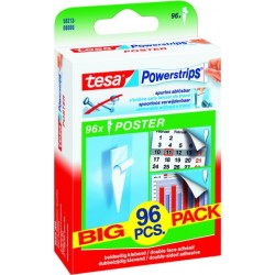 Doppelklebestück TESA Powerstrips® Poster sk ablösbar 20x40mm Pckg. á 96 St.