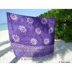 SARONG BEACH PAREO WICKELTUCH BALI * SONNE * LILA